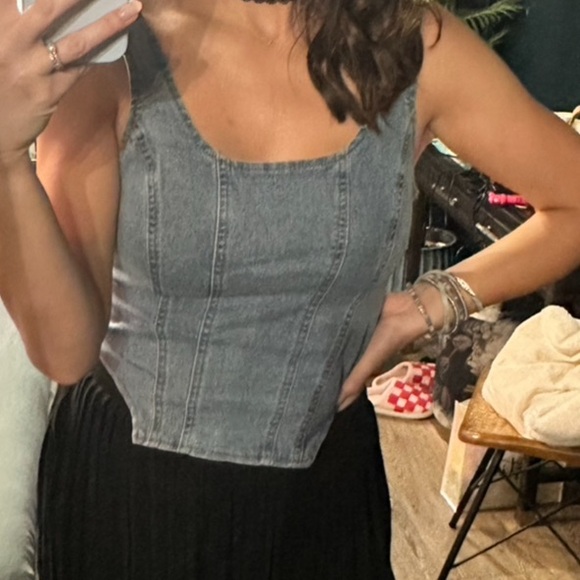 Denim Blue Women's Top - Picture 1 of 3